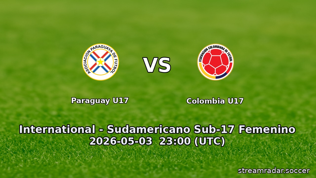 Paraguay U17 vs Colombia U17