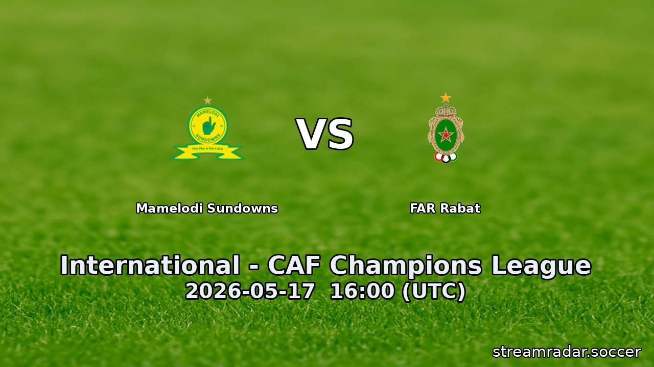 Mamelodi Sundowns vs FAR Rabat
