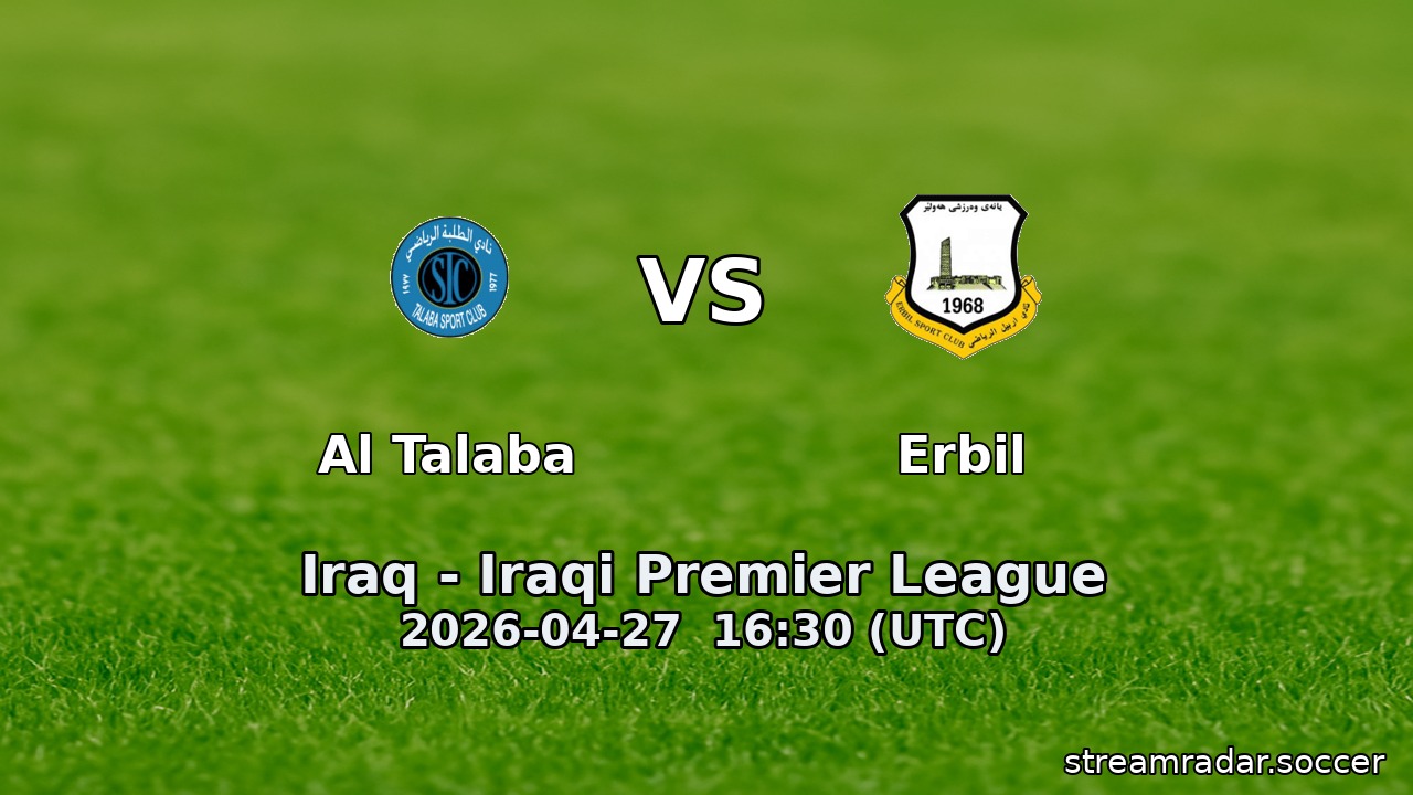 Al Talaba vs Erbil