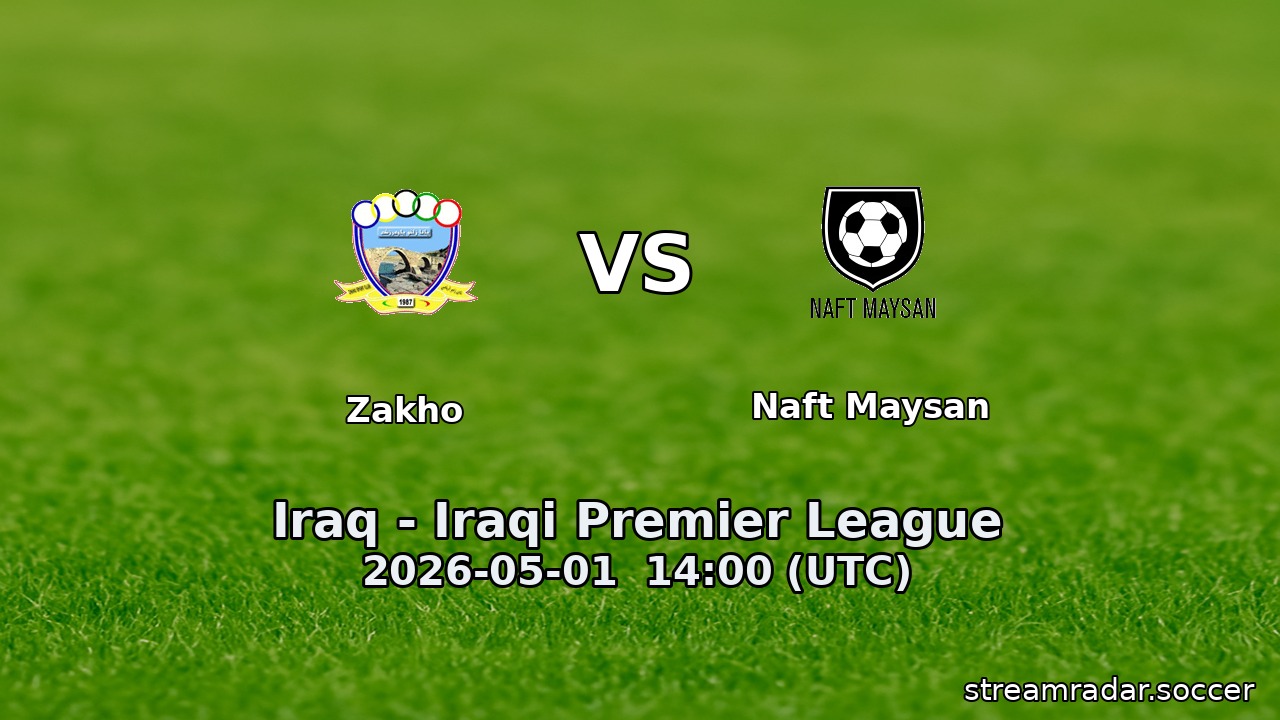 Zakho vs Naft Maysan
