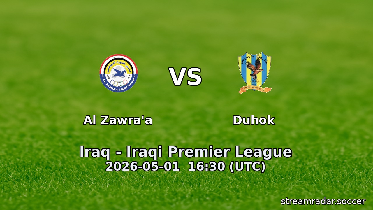 Al Zawra'a vs Duhok