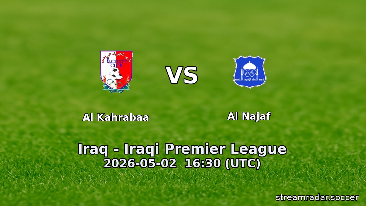 Al Kahrabaa vs Al Najaf