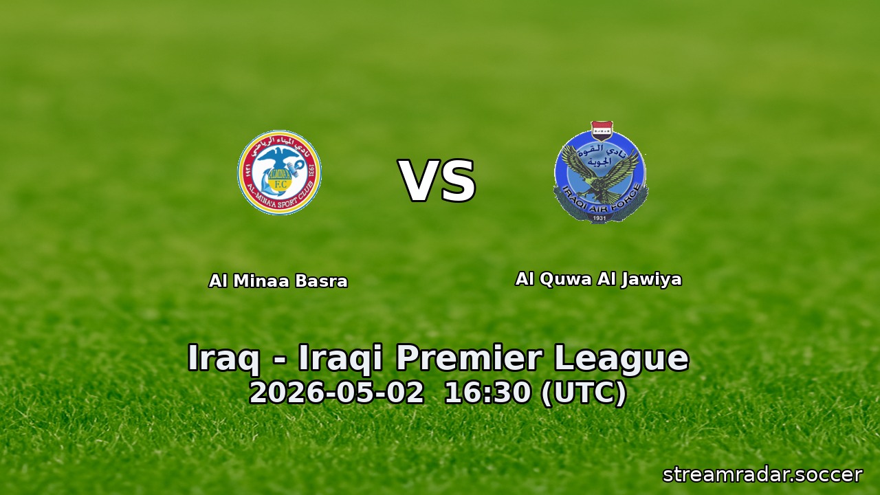 Al Minaa Basra vs Al Quwa Al Jawiya