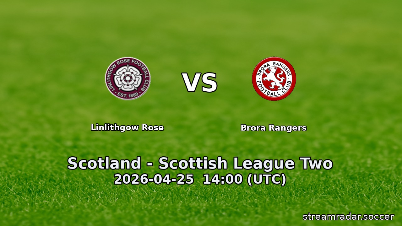 Linlithgow Rose vs Brora Rangers