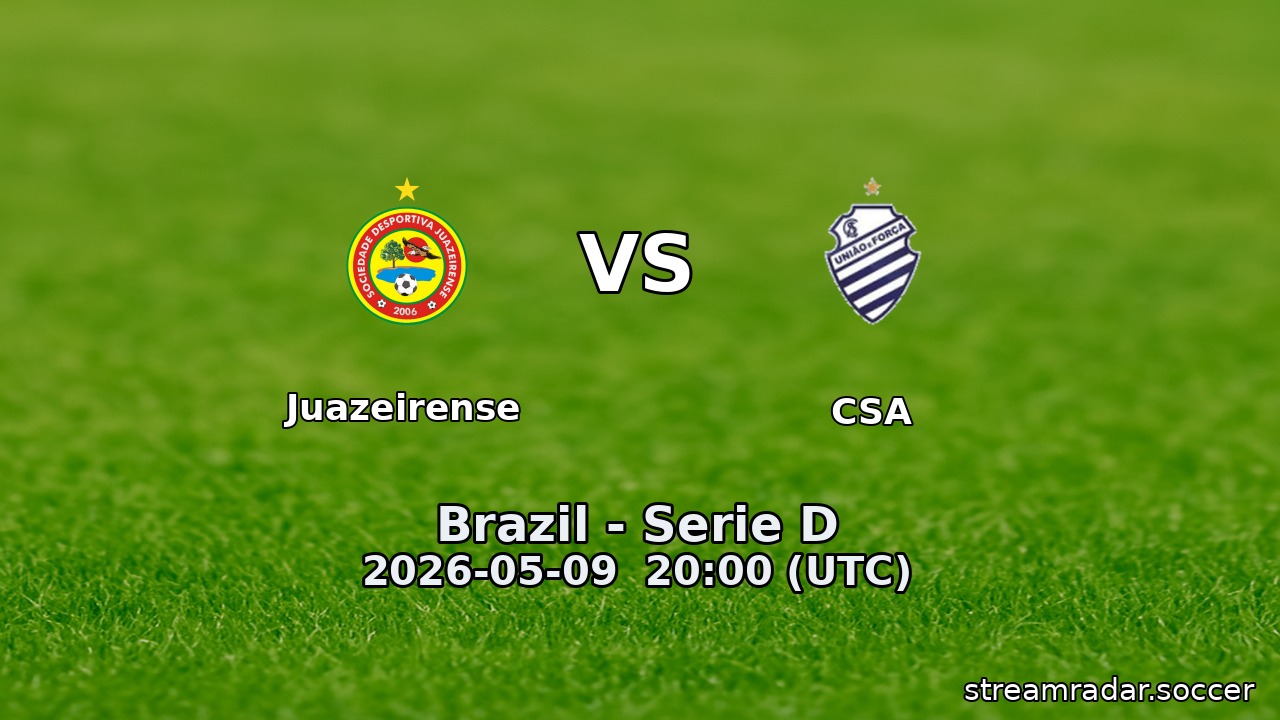 Juazeirense vs CSA