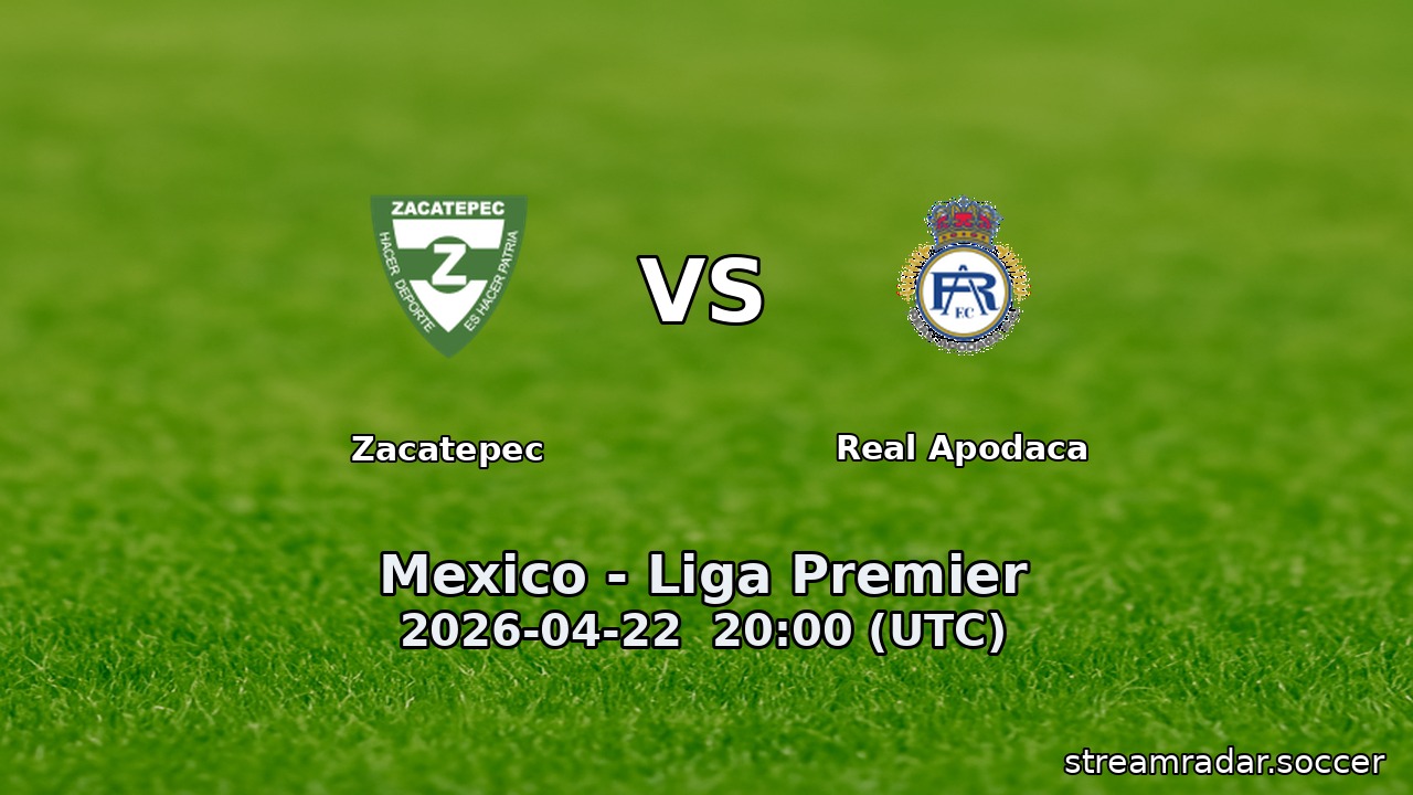 Zacatepec vs Real Apodaca