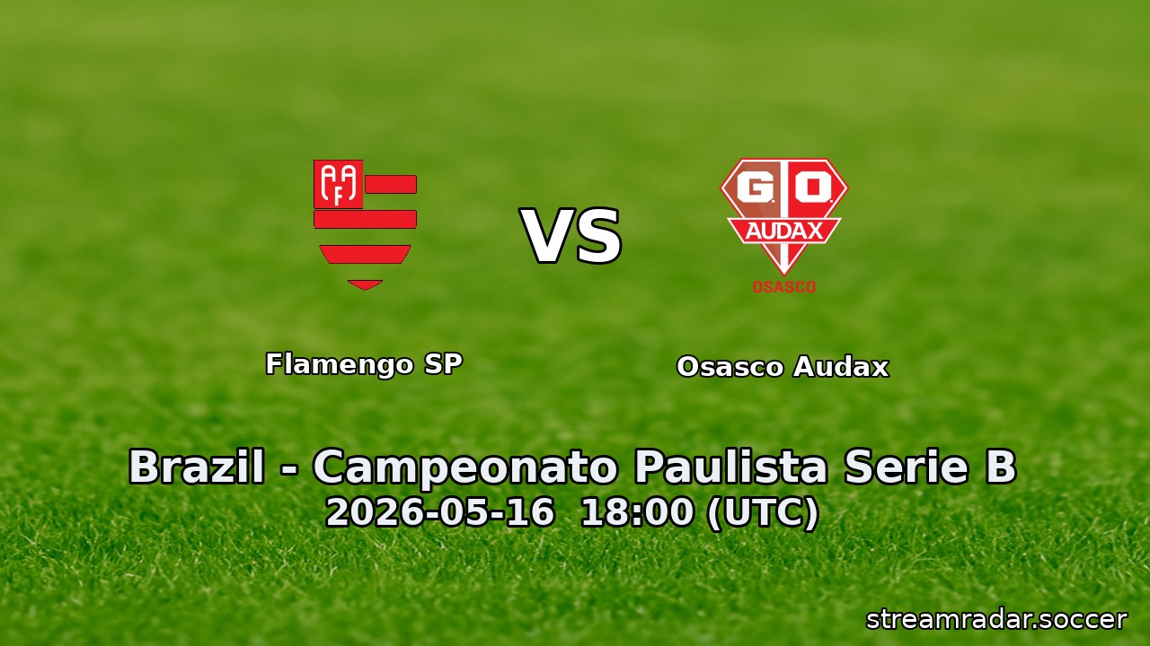 Flamengo SP vs Osasco Audax