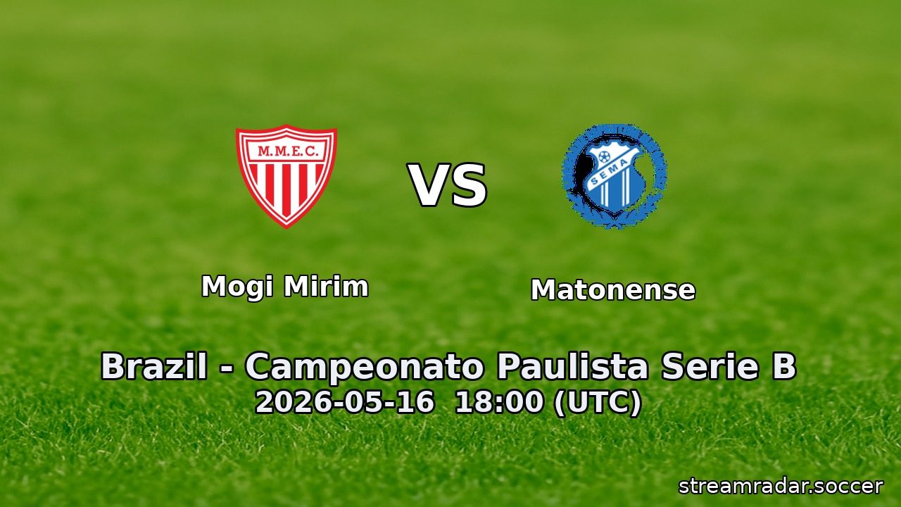 Mogi Mirim vs Matonense