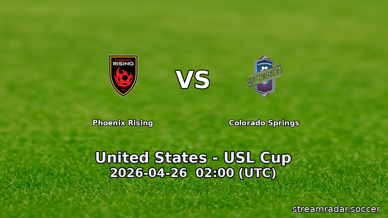 Phoenix Rising vs Colorado Springs