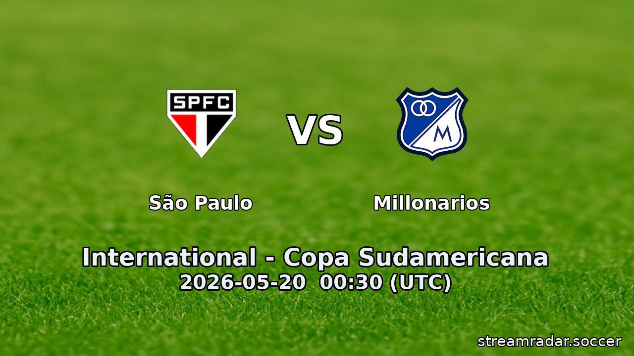 São Paulo vs Millonarios