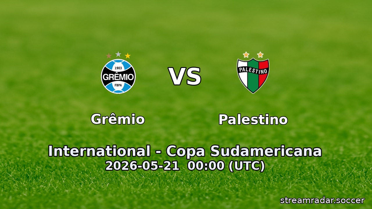 Grêmio vs Palestino