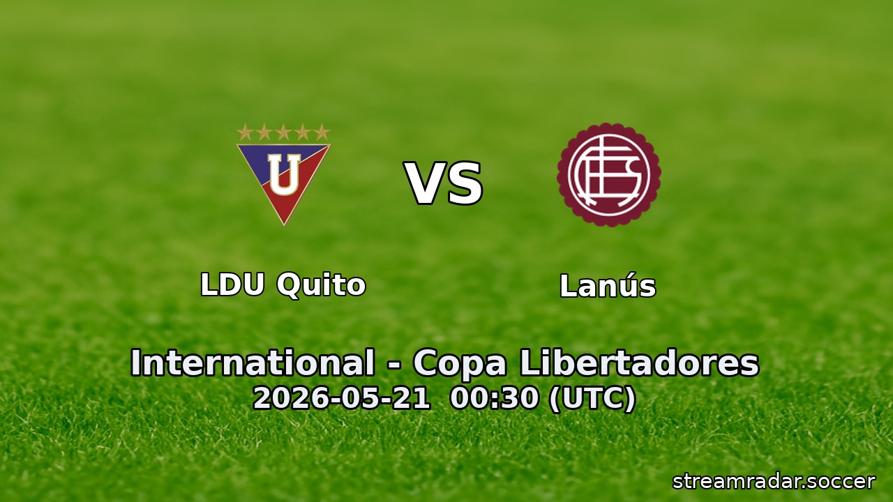 LDU Quito vs Lanús