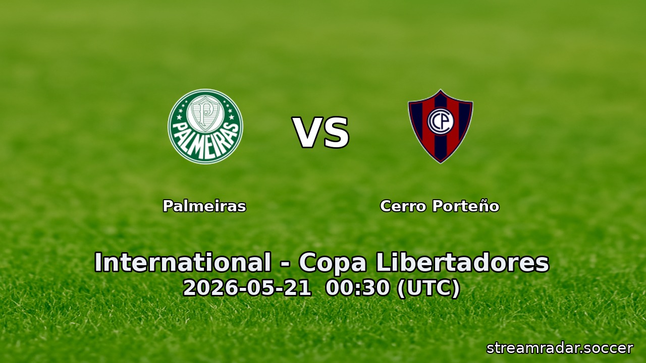 Palmeiras vs Cerro Porteño