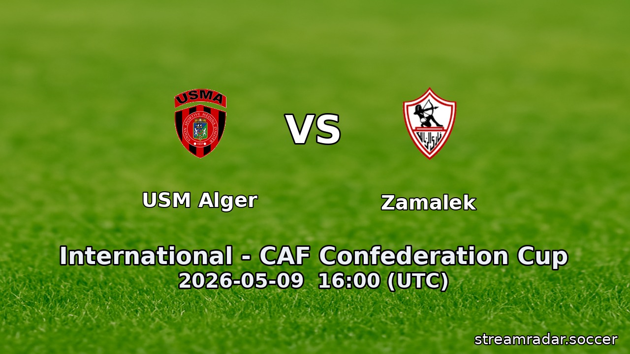 USM Alger vs Zamalek