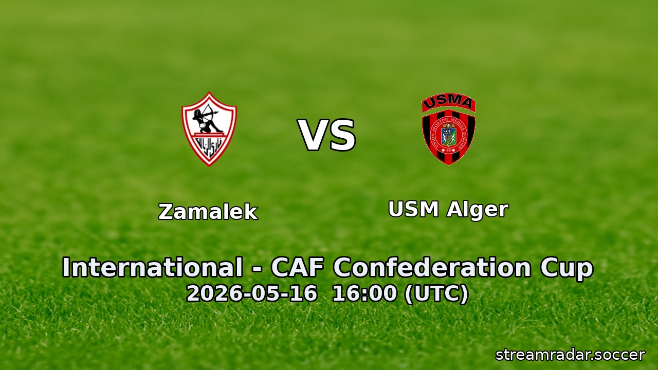 Zamalek vs USM Alger