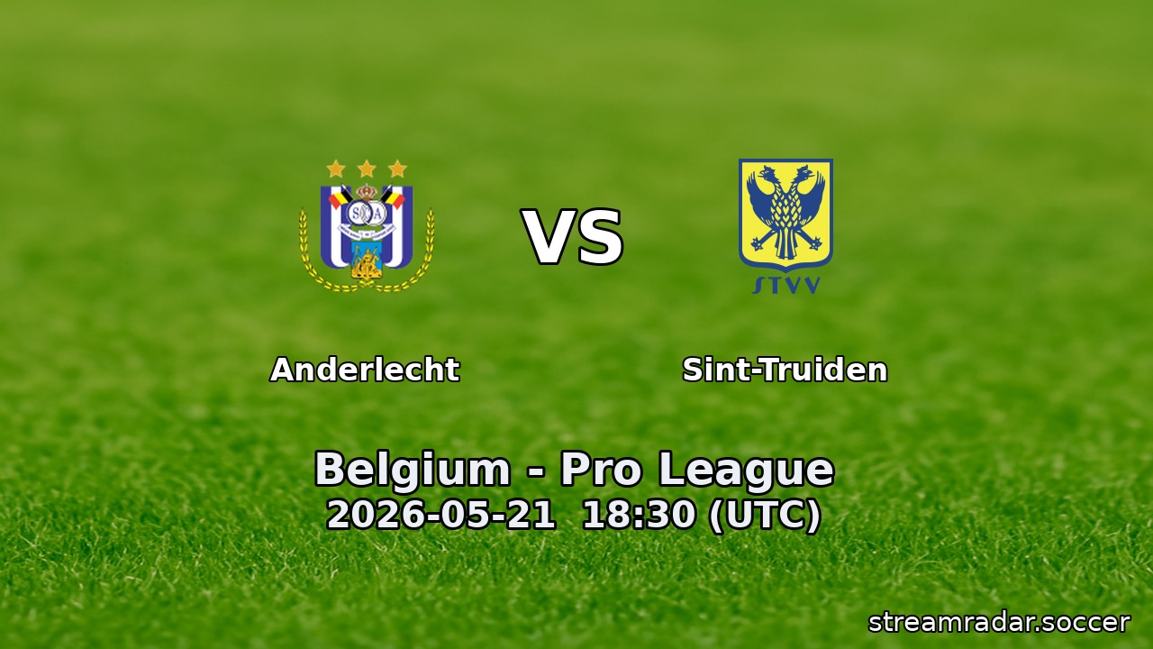 Anderlecht vs Sint-Truiden