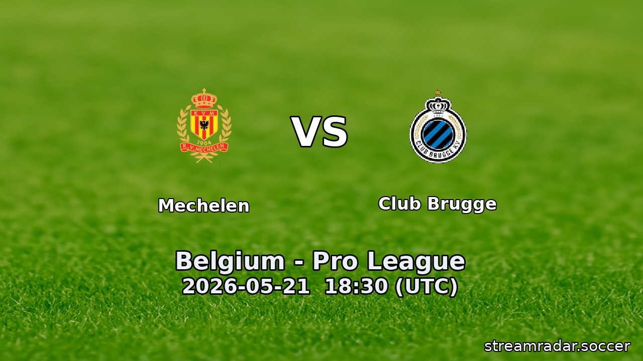 Mechelen vs Club Brugge