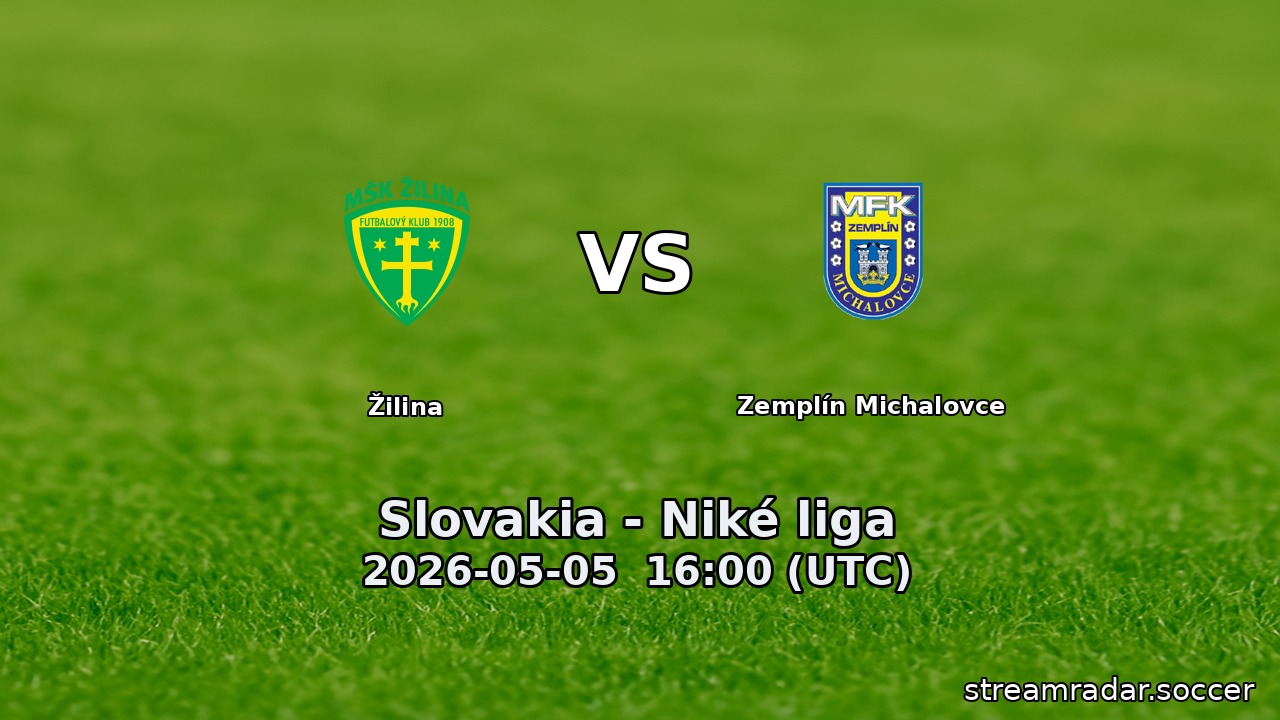 Žilina vs Zemplín Michalovce