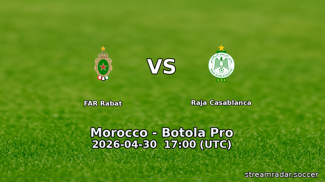 FAR Rabat vs Raja Casablanca