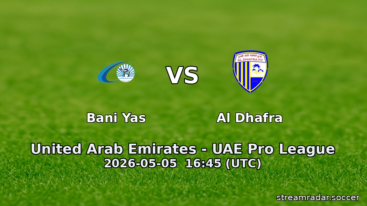 Bani Yas vs Al Dhafra