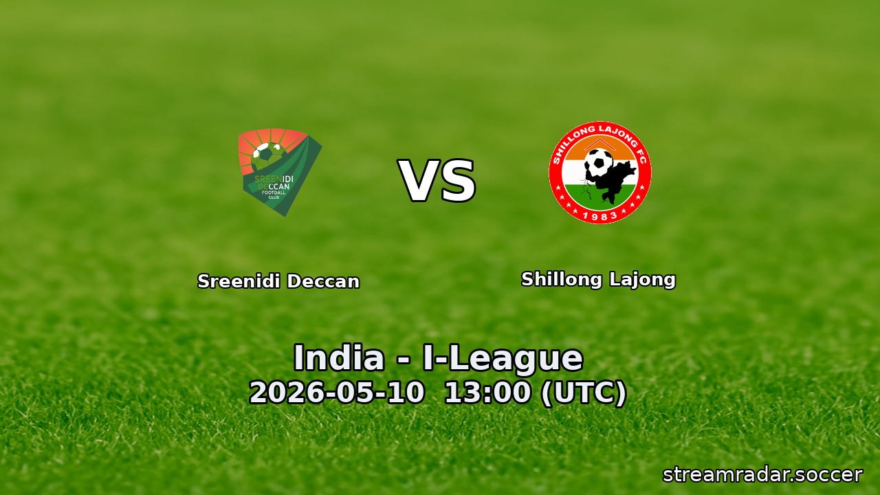 Sreenidi Deccan vs Shillong Lajong
