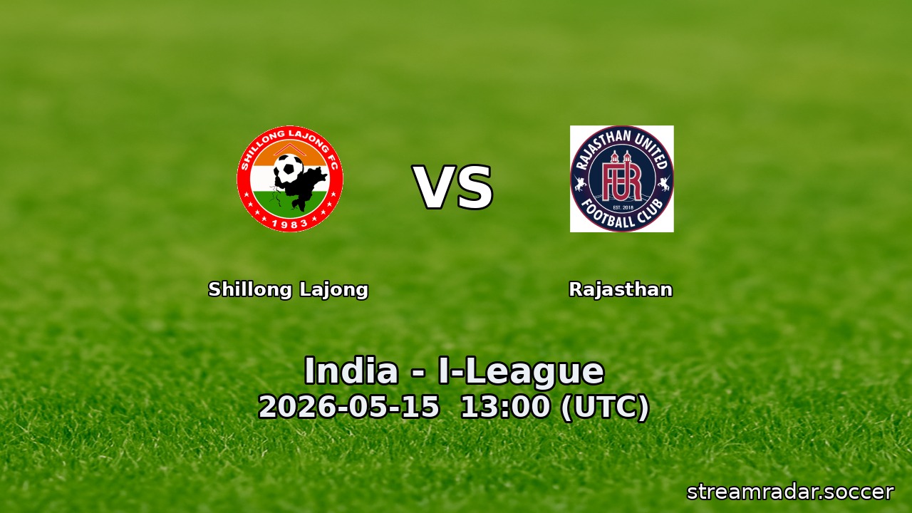 Shillong Lajong vs Rajasthan