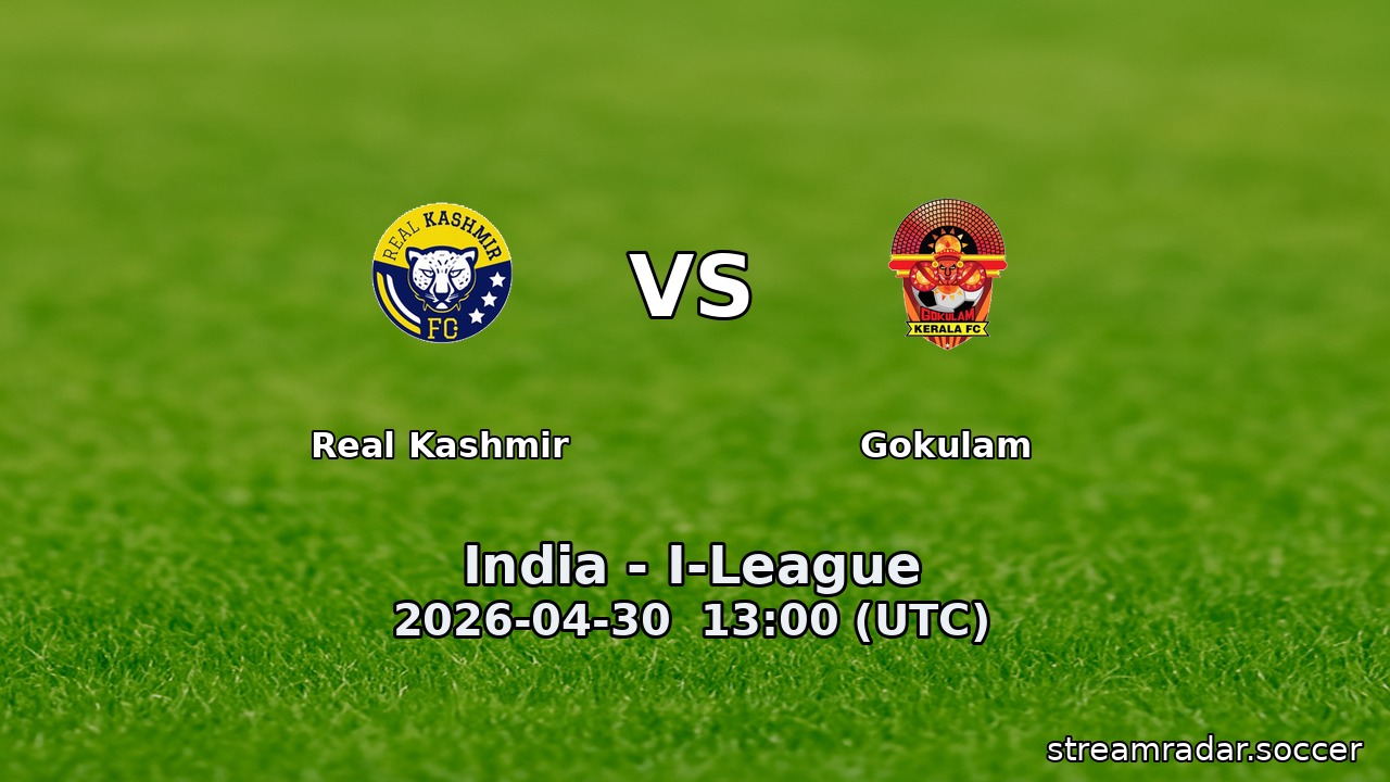 Real Kashmir vs Gokulam