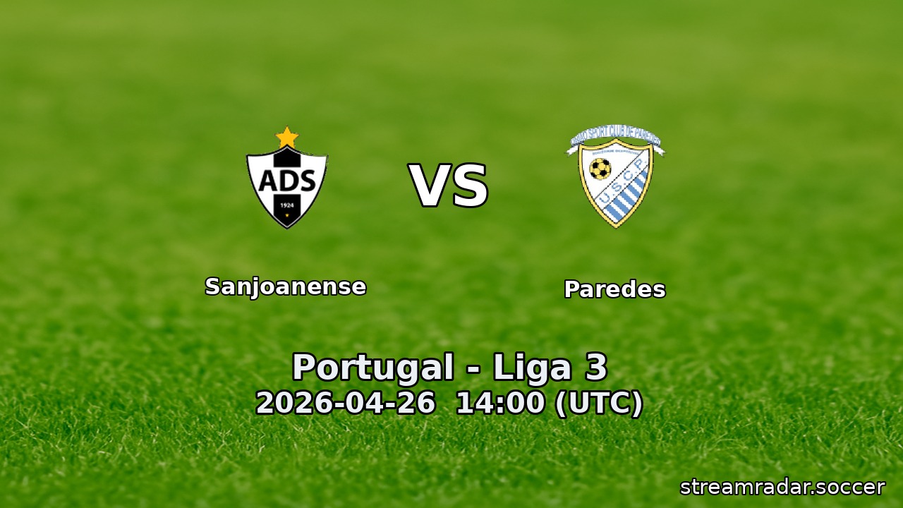 Sanjoanense vs Paredes