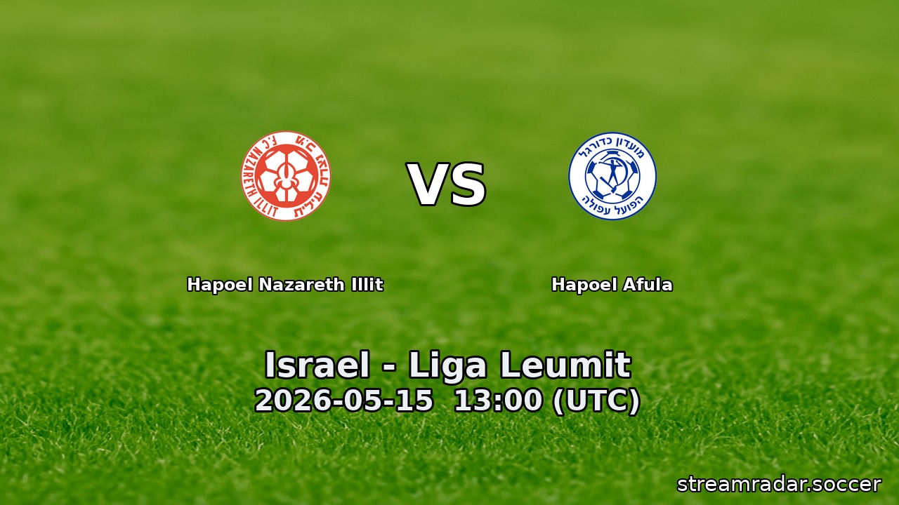 Hapoel Nazareth Illit vs Hapoel Afula