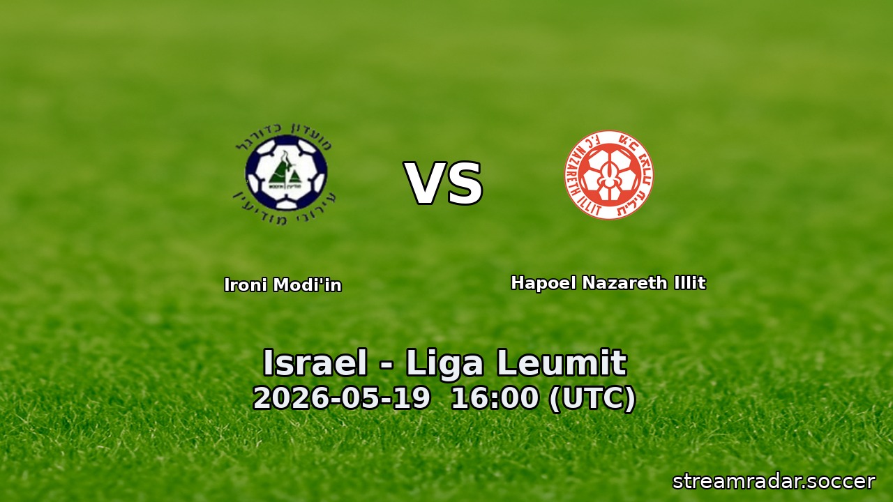Ironi Modi'in vs Hapoel Nazareth Illit