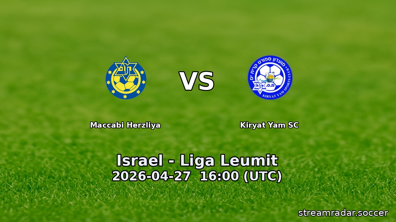 Maccabi Herzliya vs Kiryat Yam SC