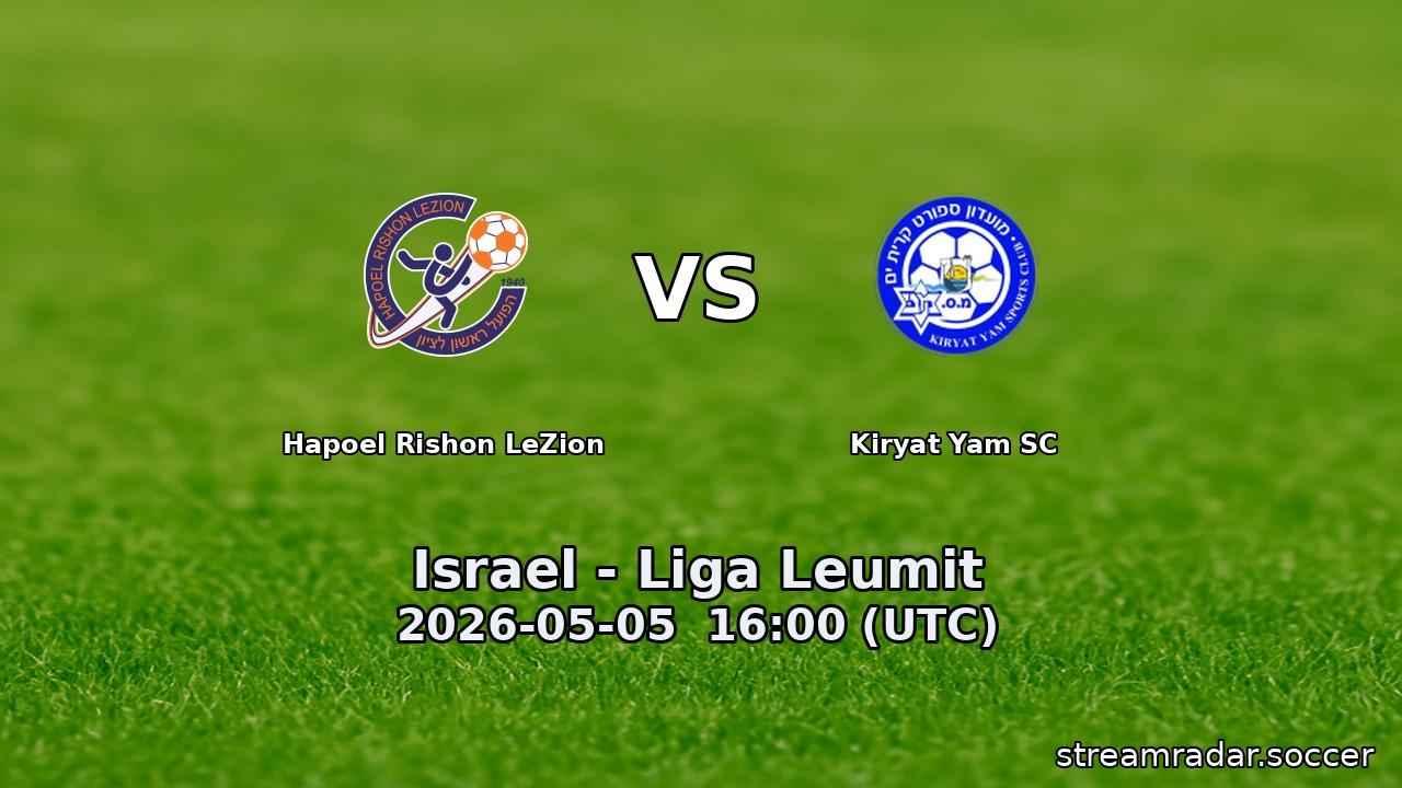 Hapoel Rishon LeZion vs Kiryat Yam SC