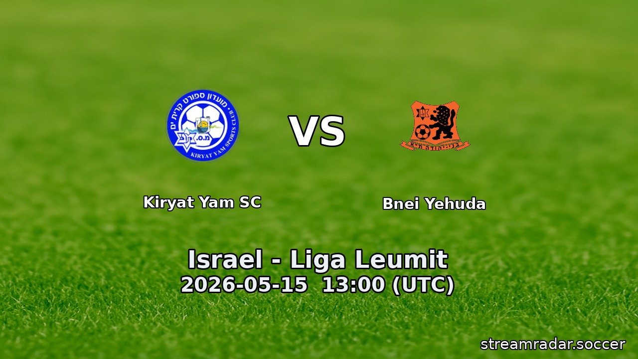 Kiryat Yam SC vs Bnei Yehuda