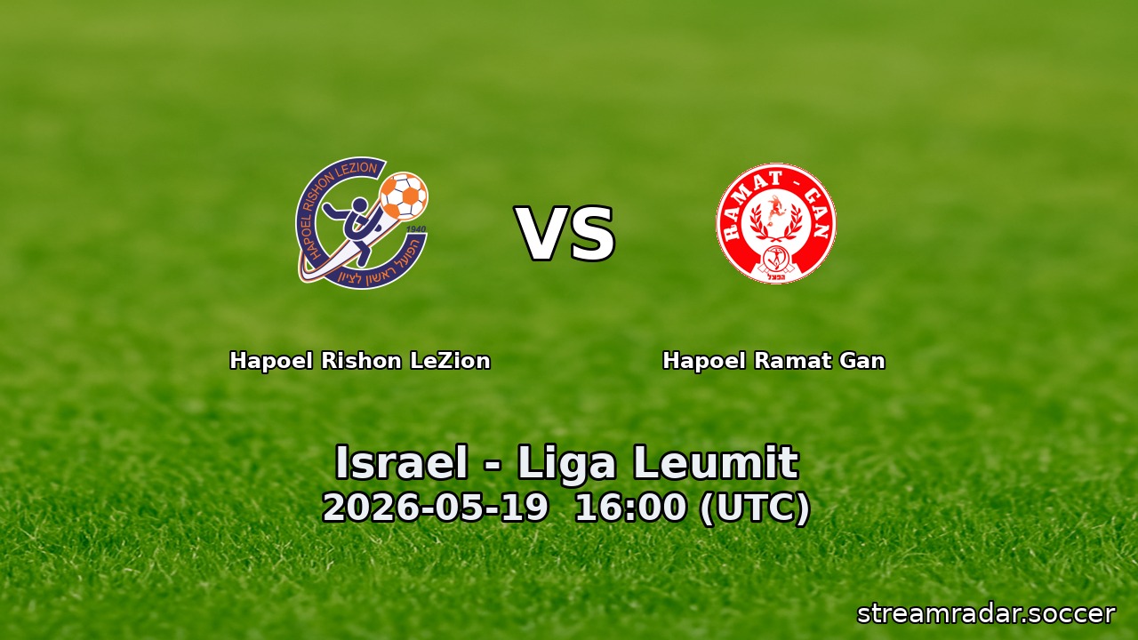 Hapoel Rishon LeZion vs Hapoel Ramat Gan