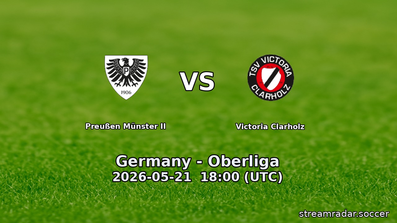 Preußen Münster II vs Victoria Clarholz