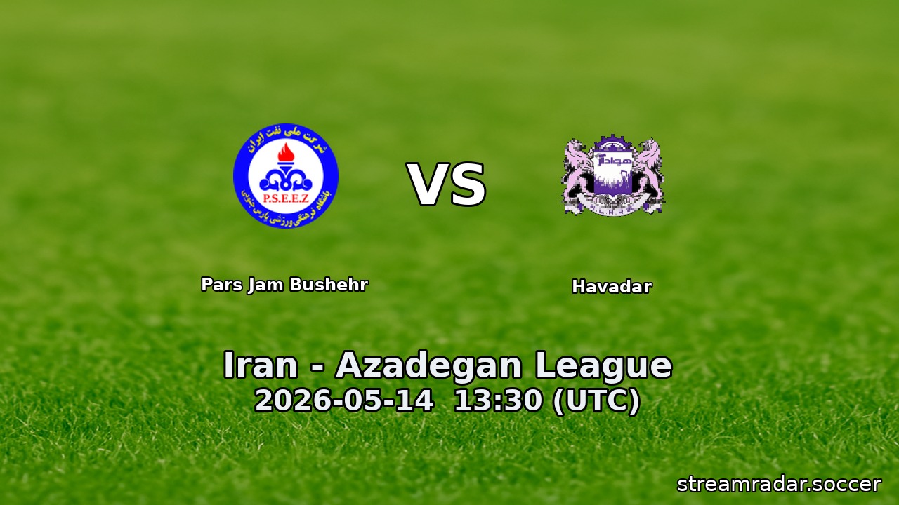 Pars Jam Bushehr vs Havadar