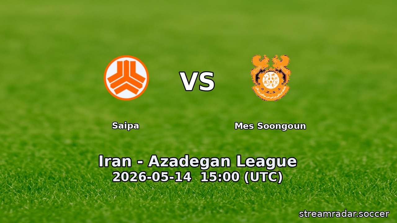 Saipa vs Mes Soongoun