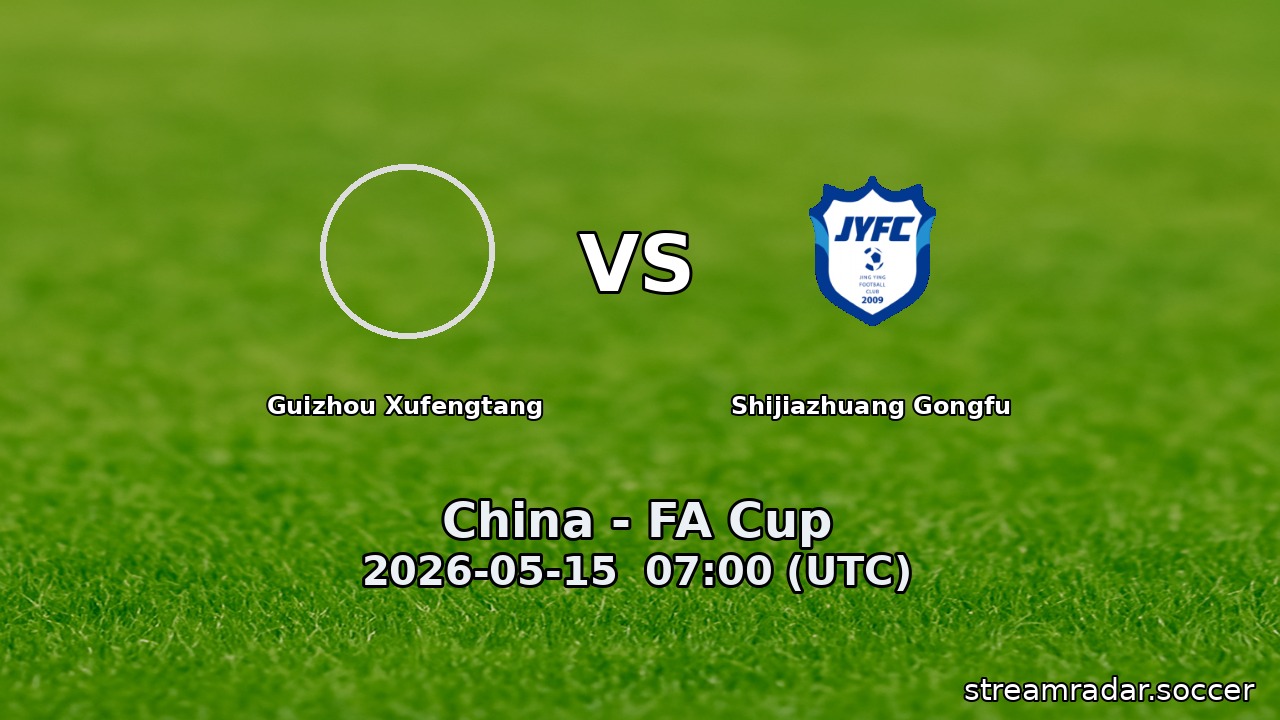 Guizhou Xufengtang vs Shijiazhuang Gongfu