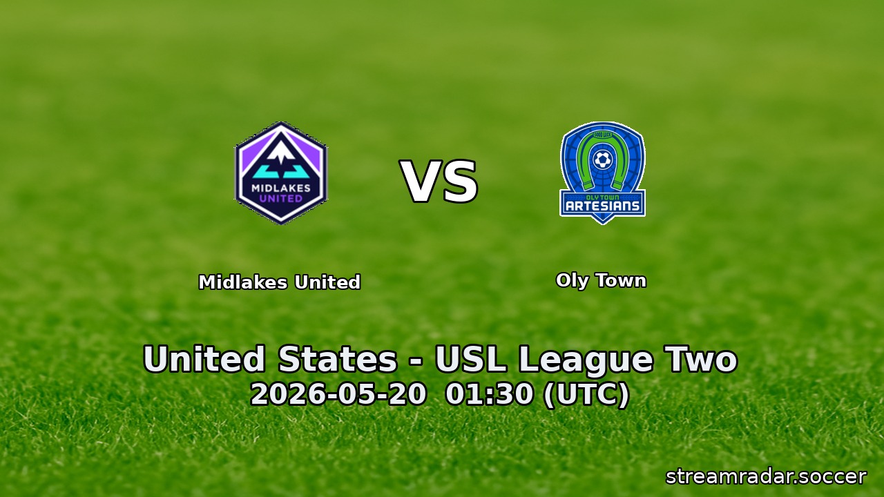 Midlakes United vs Oly Town