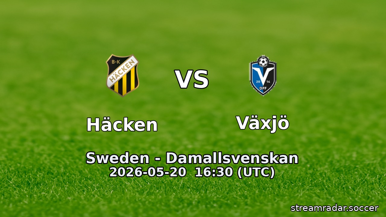 Häcken vs Växjö