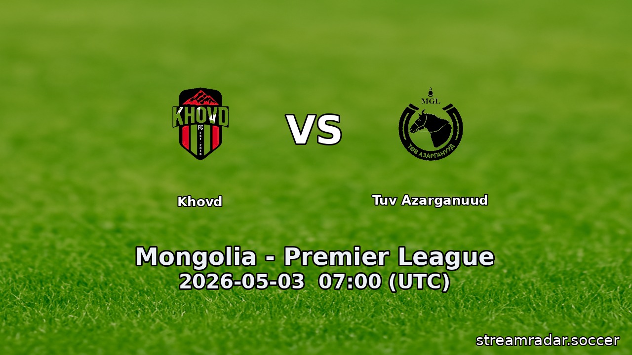 Khovd vs Tuv Azarganuud