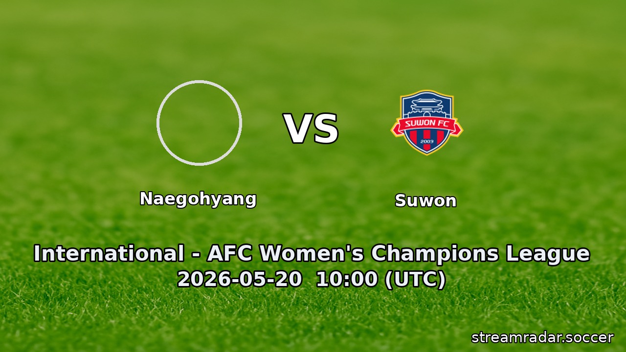 Naegohyang vs Suwon