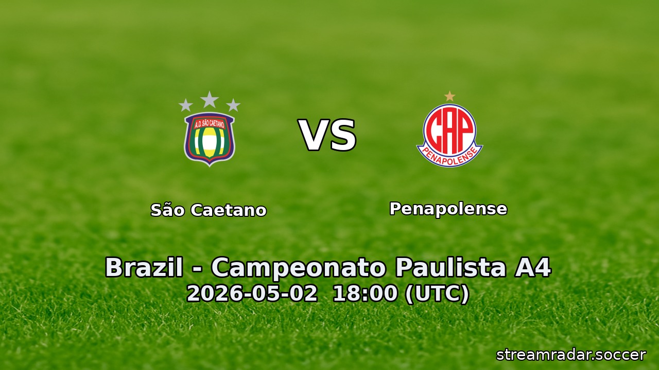 São Caetano vs Penapolense