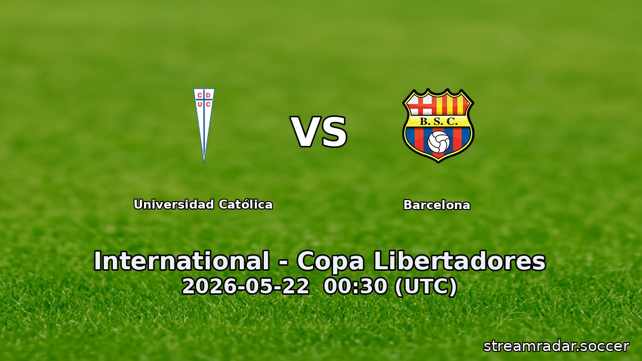 Universidad Católica vs Barcelona