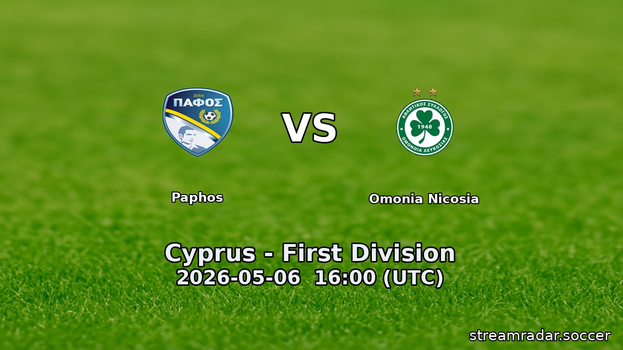 Paphos vs Omonia Nicosia