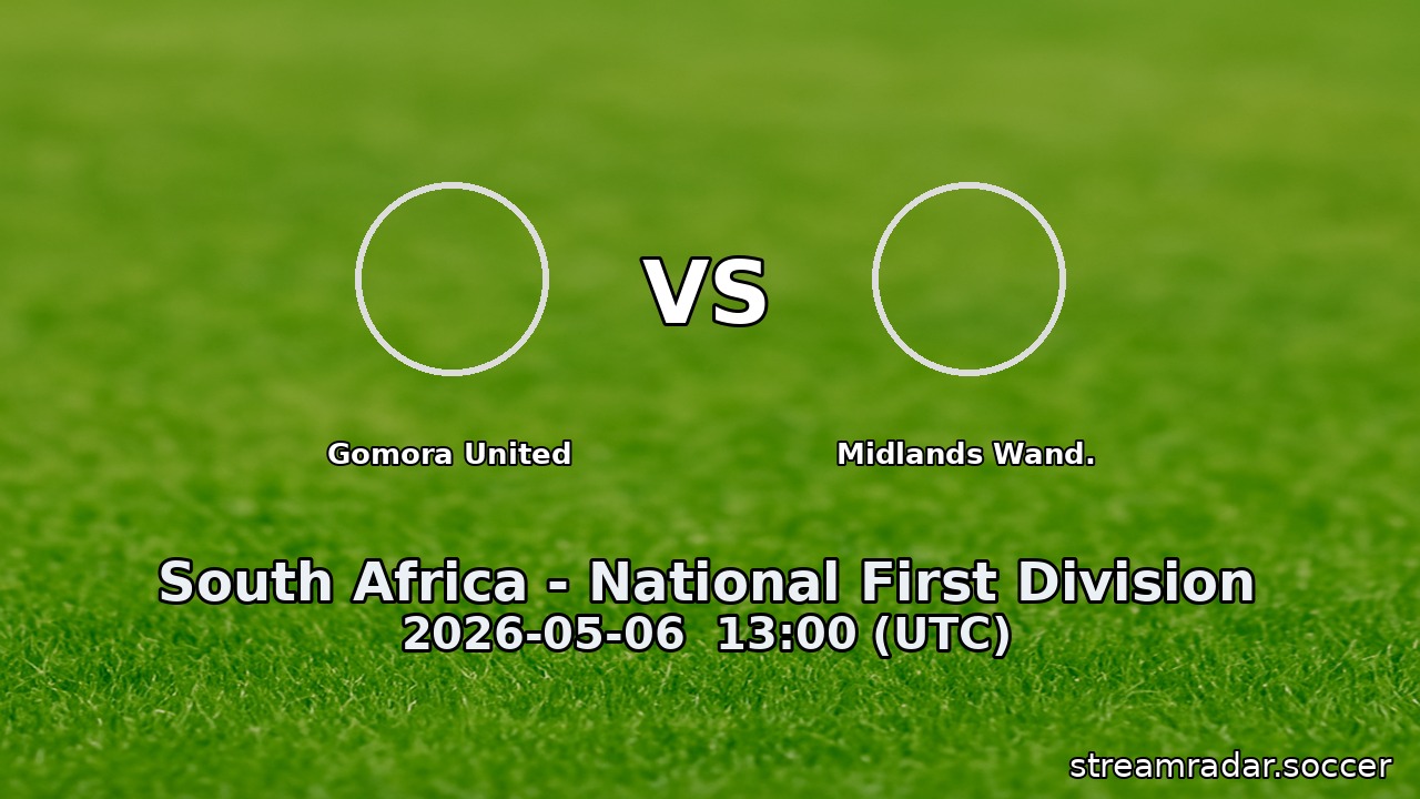 Gomora United vs Midlands Wand.