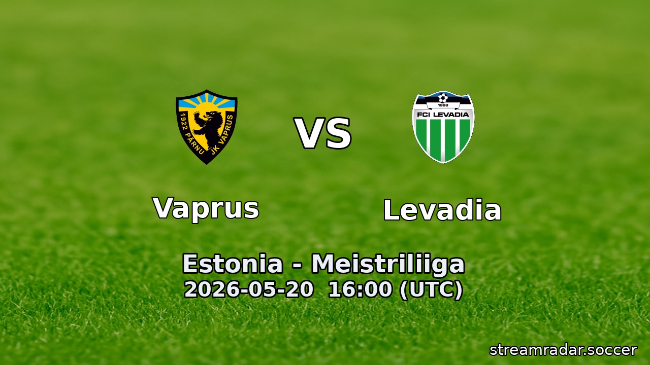 Vaprus vs Levadia