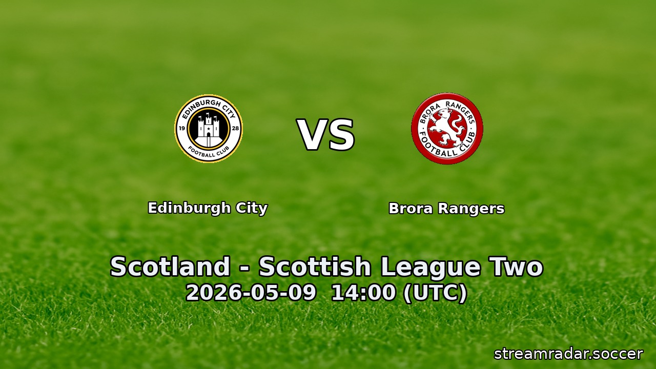 Brora Rangers vs Edinburgh City
