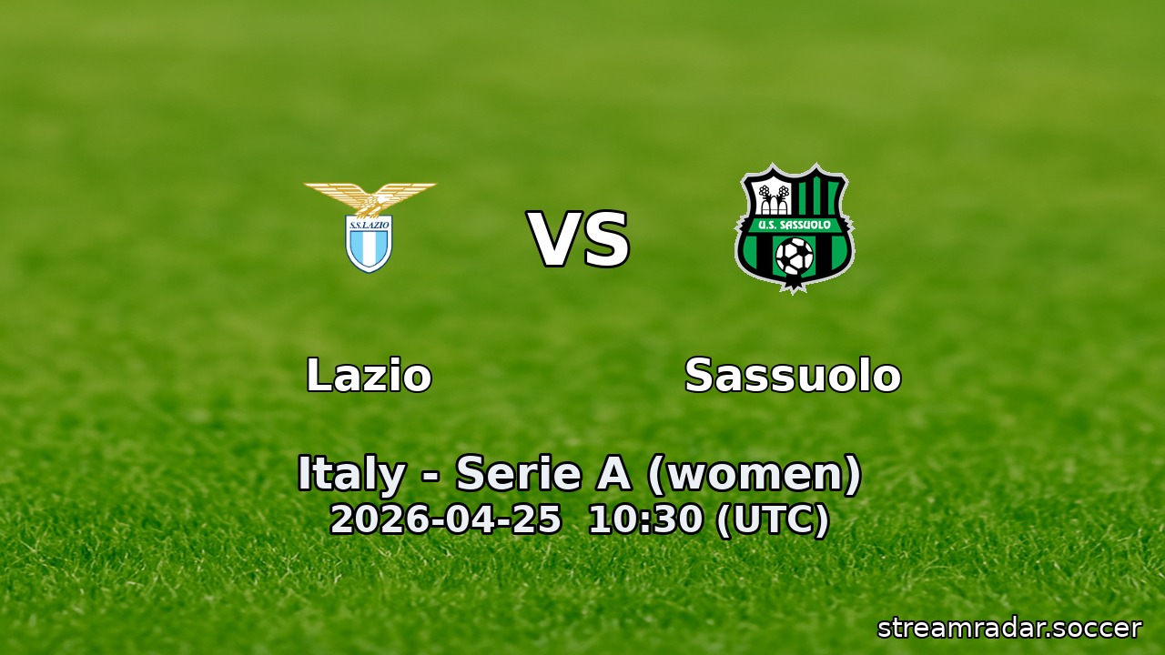 Lazio vs Sassuolo