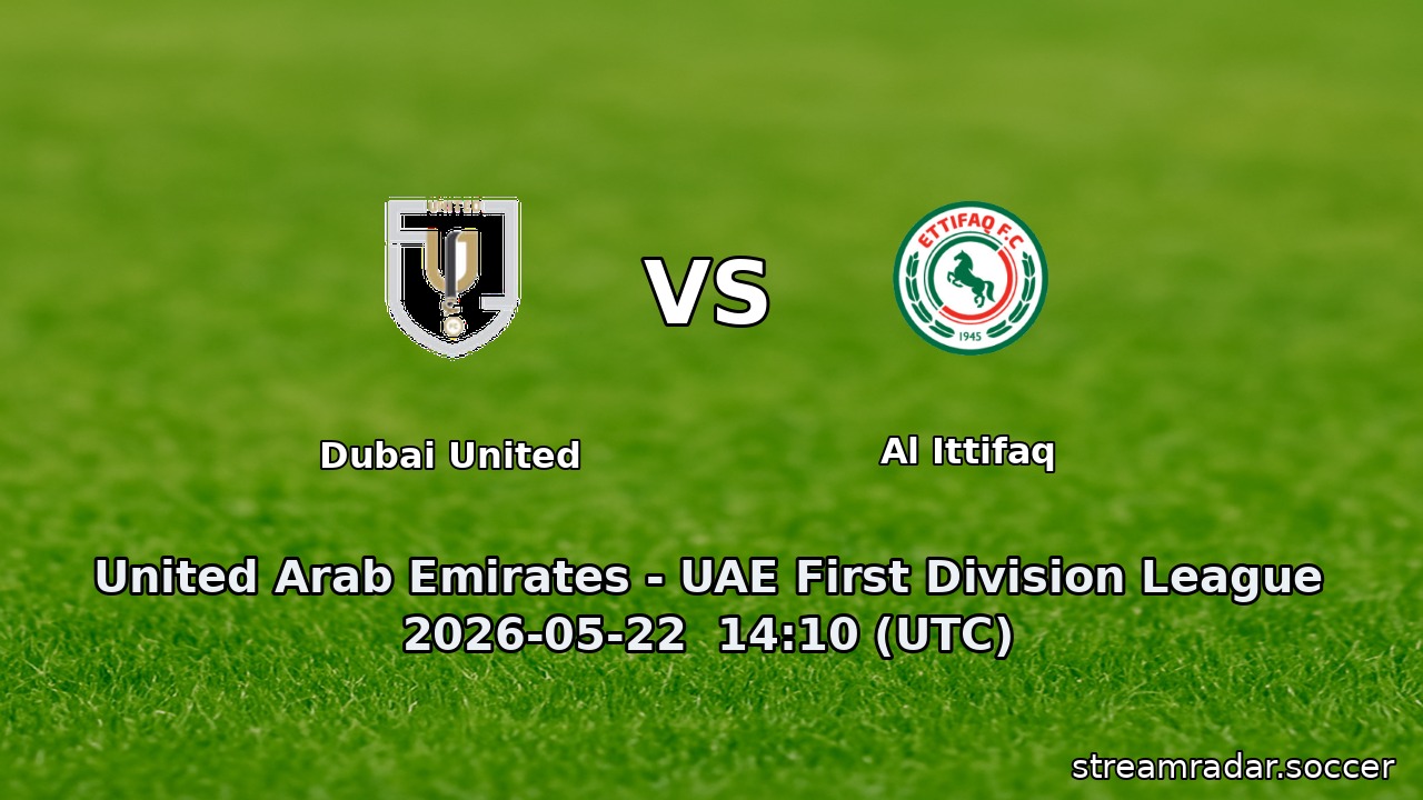 Dubai United vs Al Ittifaq
